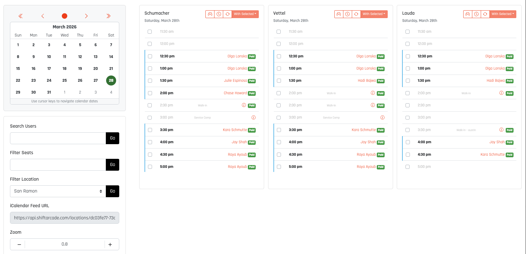 Online Booking Engine